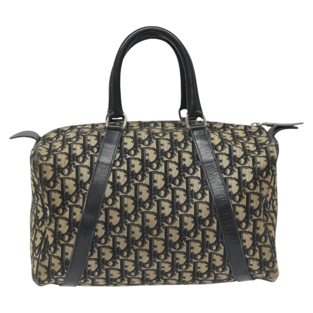 CHRISTIAN DIOR BOSTON BAG 30 TROTTER CANVAS