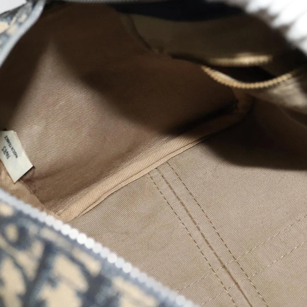 Dior Boston Bag - Navy Trotter Canvas
