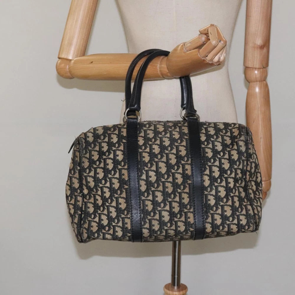 CHRISTIAN DIOR BOSTON BAG 30 TROTTER CANVAS