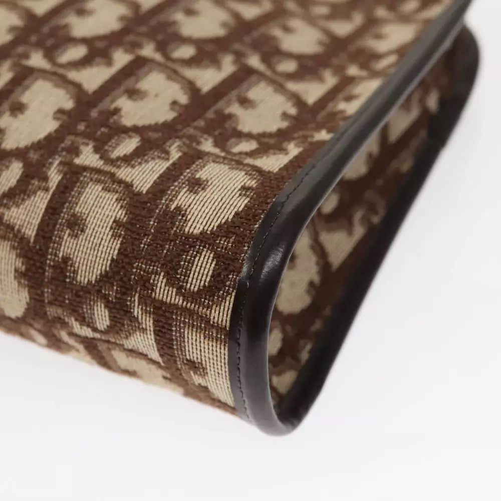 CHRISTIAN DIOR CLUTCH TROTTER CANVAS