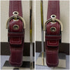 Vintage Coach Veske- Burgunder Leather　