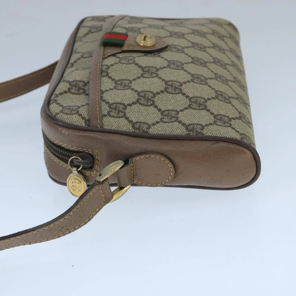 VINTAGE GUCCI CROSSBODY BAG GG SUPREME WEB SHERRY LINE