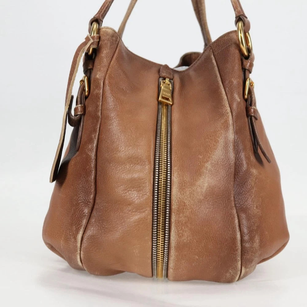 Vintage Prada Veske - Brun Skinn