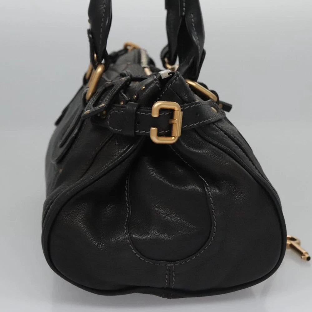 CHLOE PADDINGTON BAG BLACK LEATHER