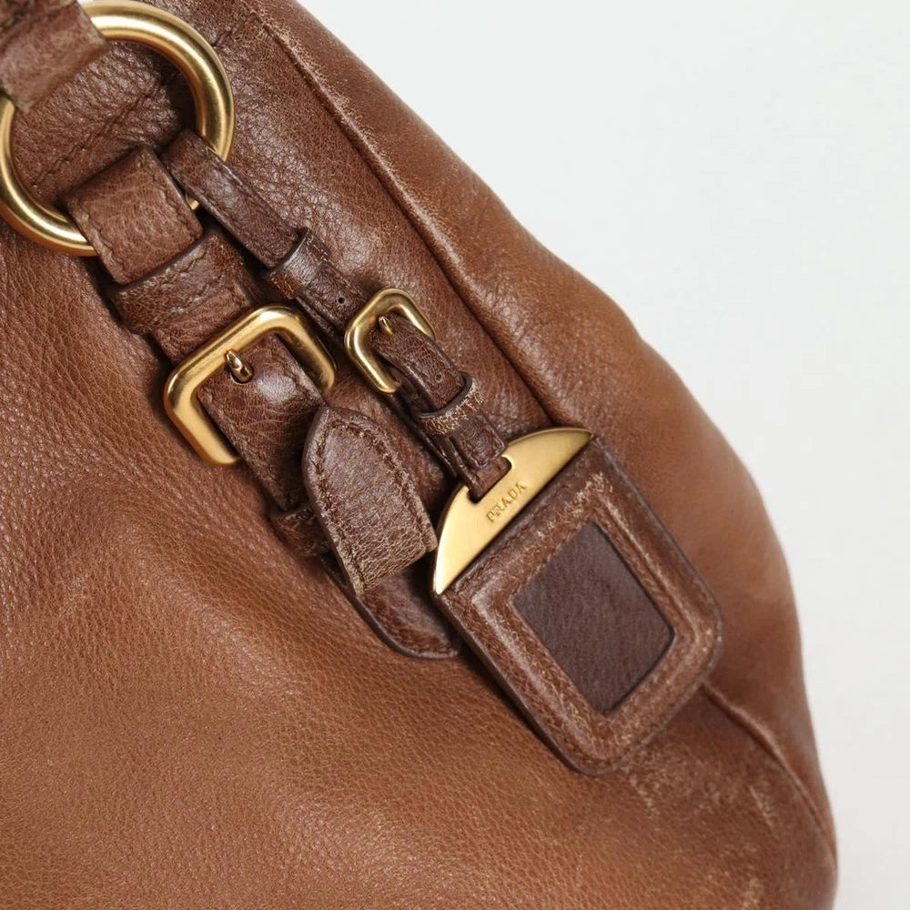 Vintage Prada Veske - Brun Skinn