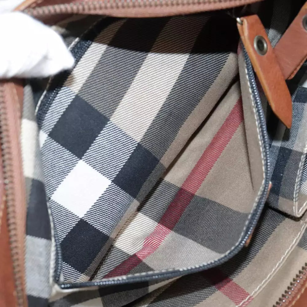 BURBERRY CANVAS SHOULDER BAG