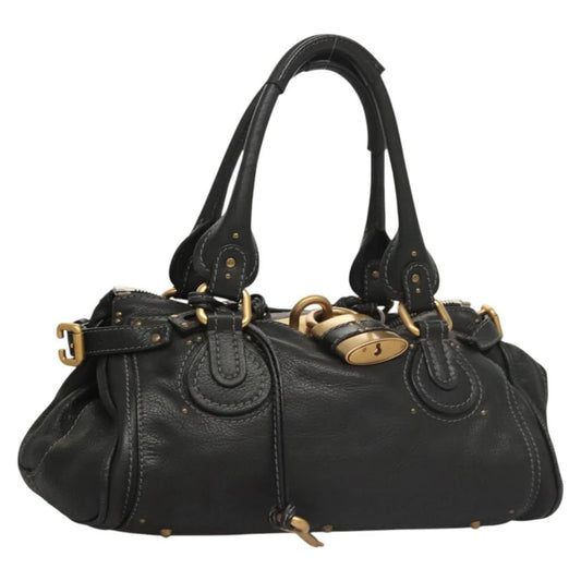 CHLOE PADDINGTON BAG BLACK LEATHER
