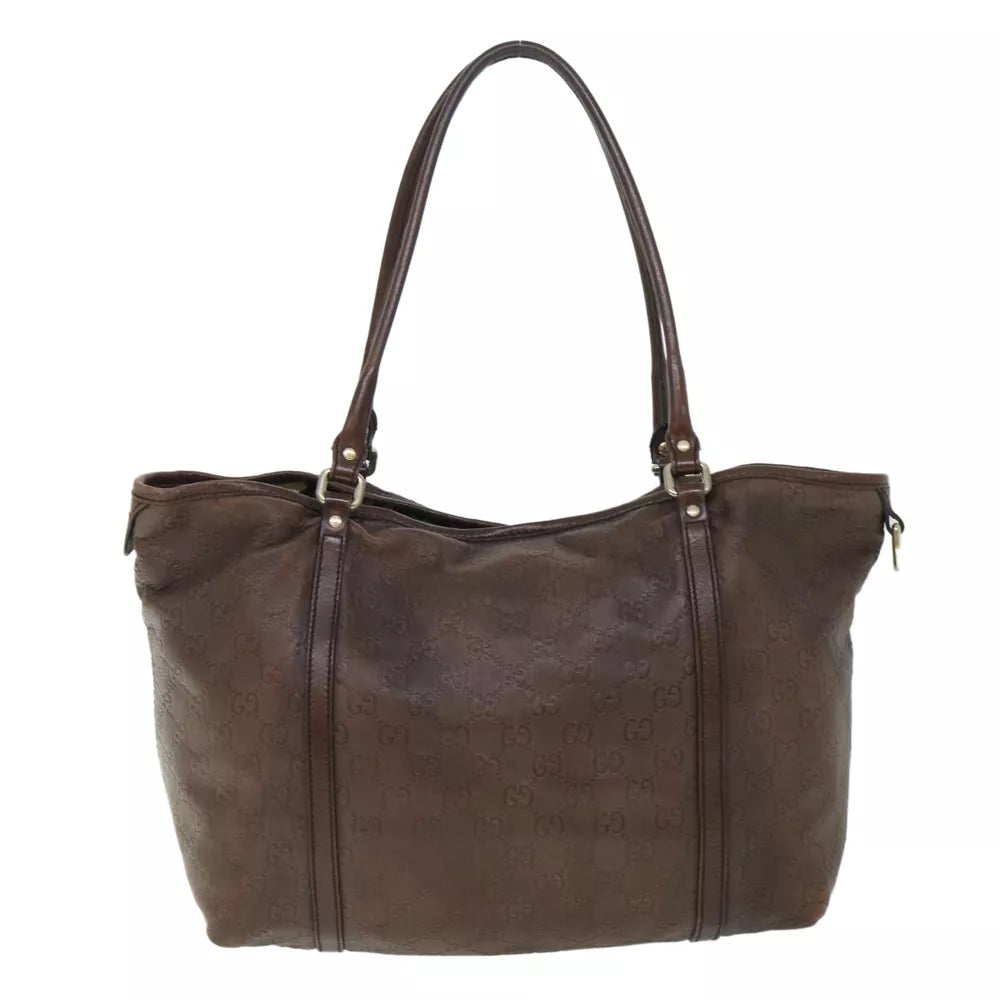 GUCCI GUCCISSIMA SHOULDER BAG GG CANVAS