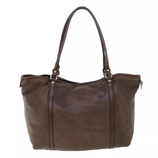 GUCCI GUCCISSIMA SHOULDER BAG GG CANVAS