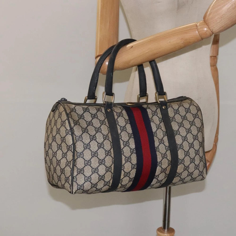 GUCCI BOSTON BAG GG SUPREME SHERRY LINE