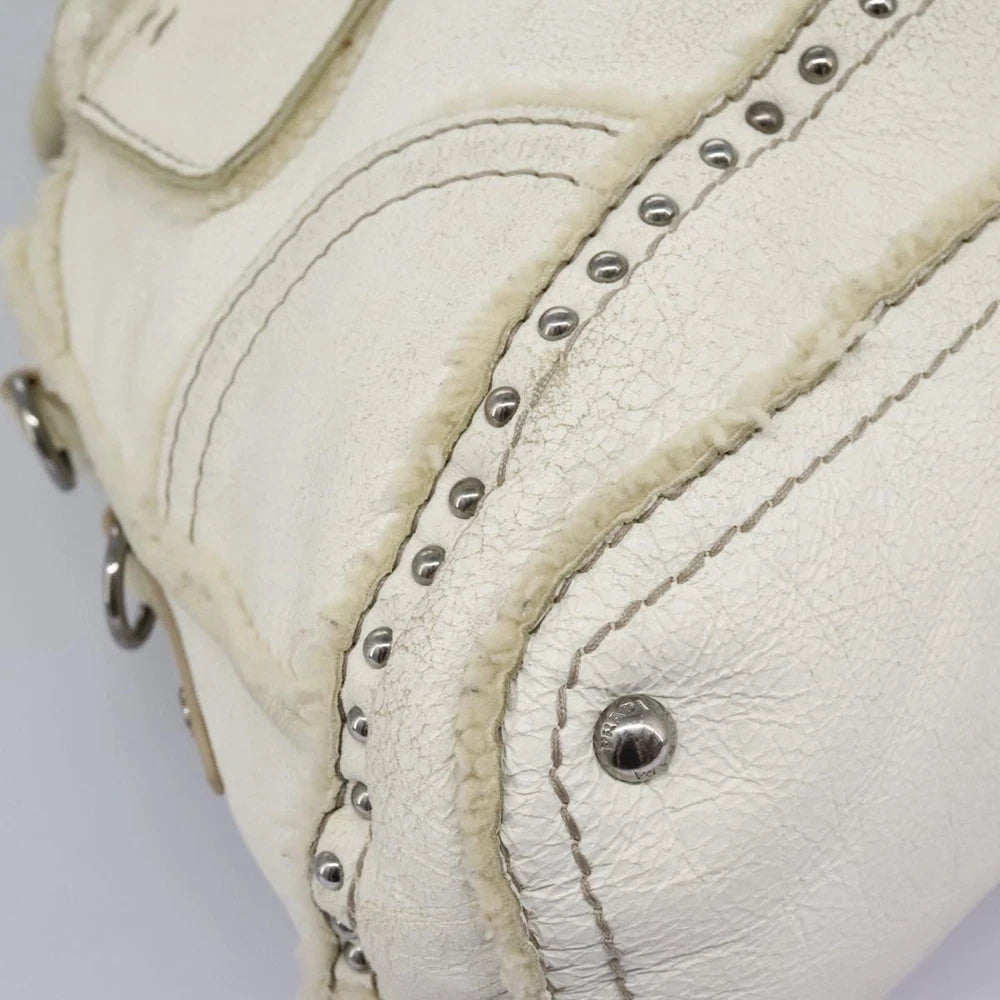 PRADA BAG WHITE LEATHER