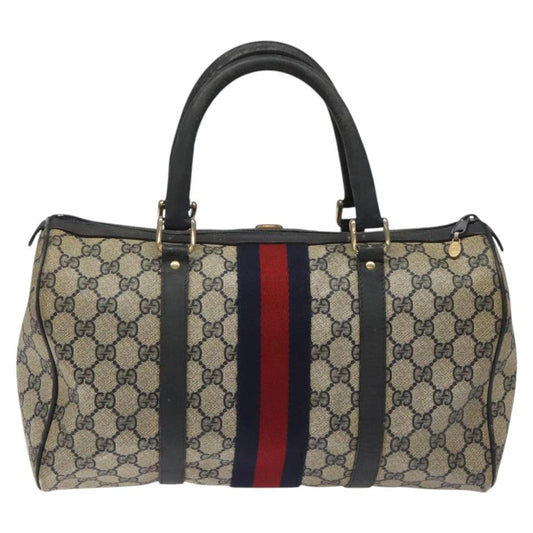 GUCCI BOSTON BAG GG SUPREME SHERRY LINE