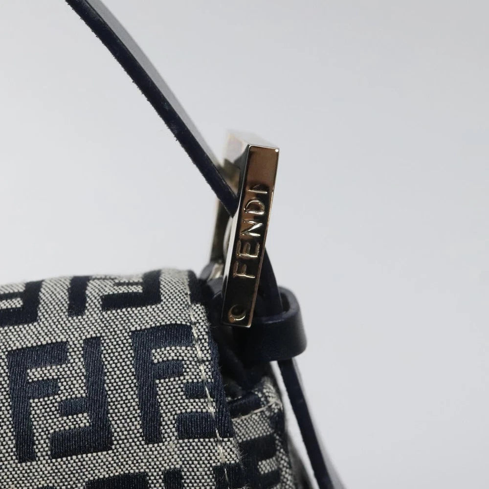 FENDI MAMMA BAGUETTE ZUCCHINO CANVAS NAVY