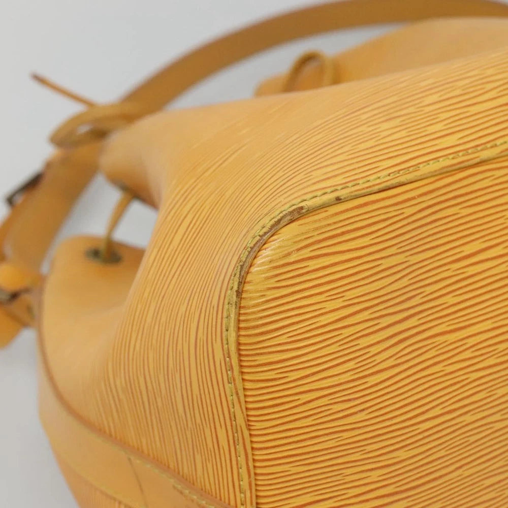 LOUIS VUITTON PETIT NOE BAG EPI LEATHER YELLOW
