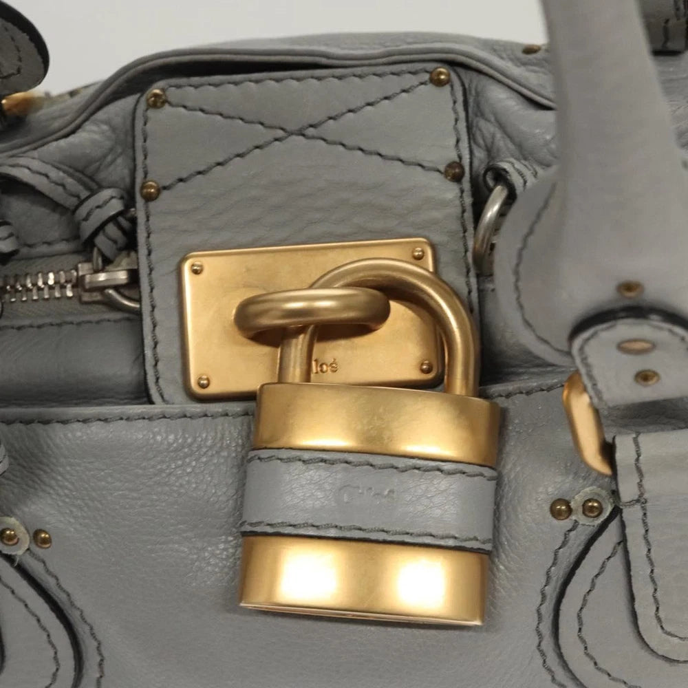 Vintage Chloe Paddington Bag - Gray Leather