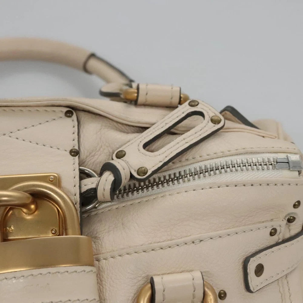 CHLOE PADDINGTON BAG BEIGE LEATHER