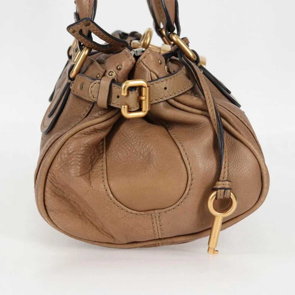 Vintage Chloe Paddington Veske - Beige Leather
