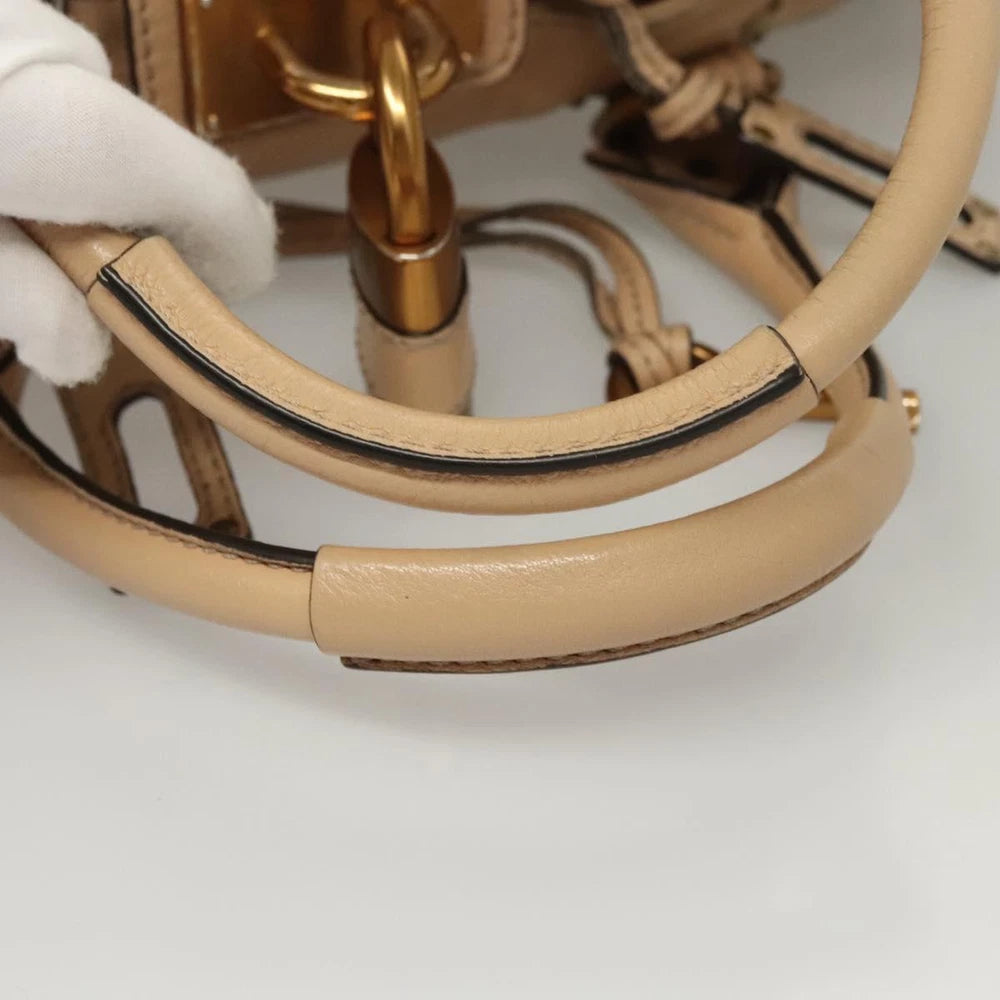 CHLOE PADDINGTON BEIGE LEATHER