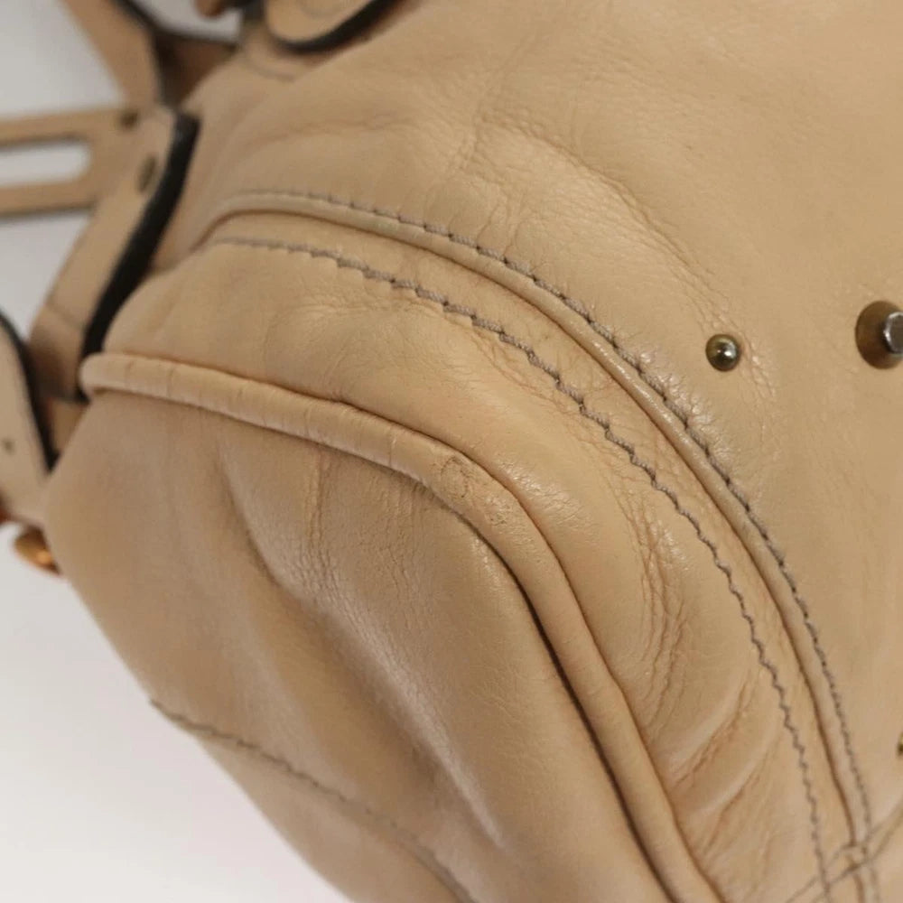 CHLOE PADDINGTON BEIGE LEATHER