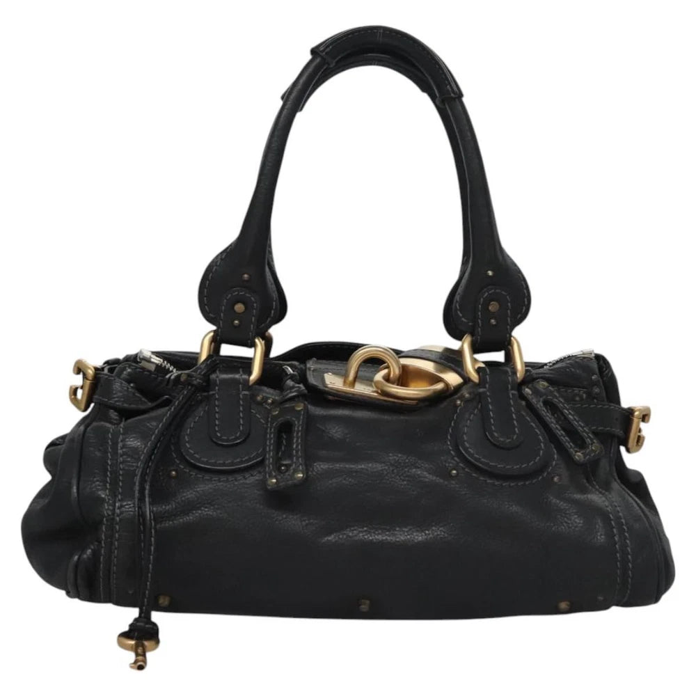 CHLOE PADDINGTON BAG BLACK LEATHER