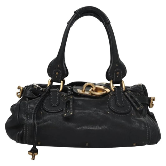 CHLOE PADDINGTON BAG BLACK LEATHER