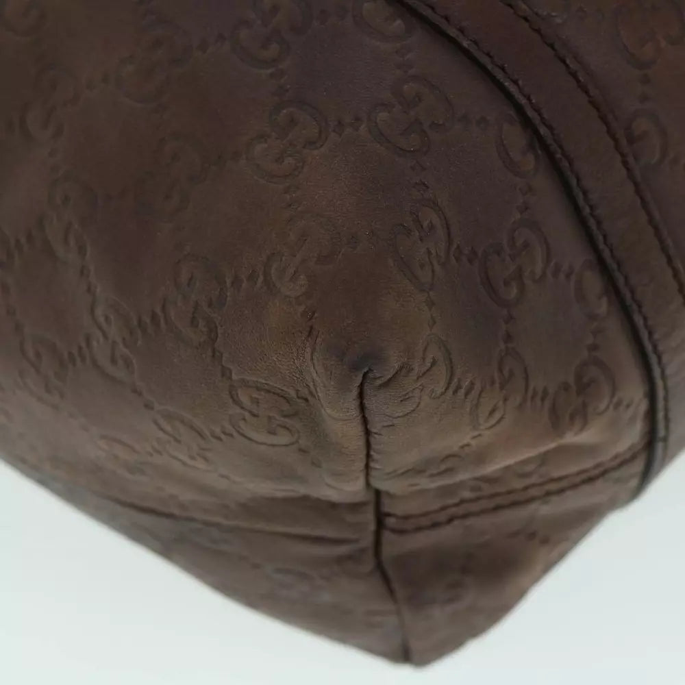 GUCCI GUCCISSIMA SHOULDER BAG GG CANVAS