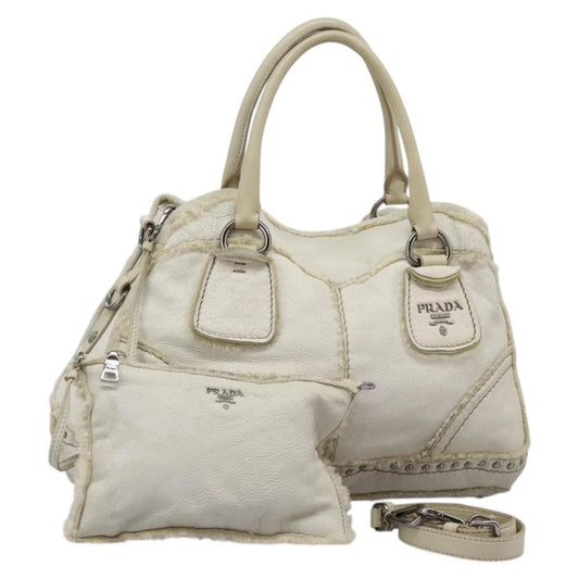 PRADA BAG WHITE LEATHER