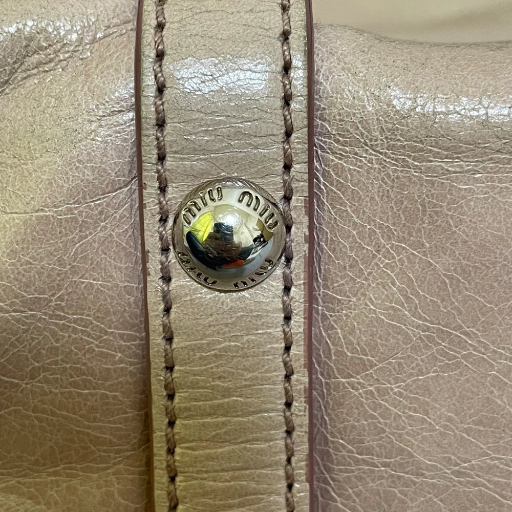 Vintage Miu Miu Mini Bow Bag - Pink Leather