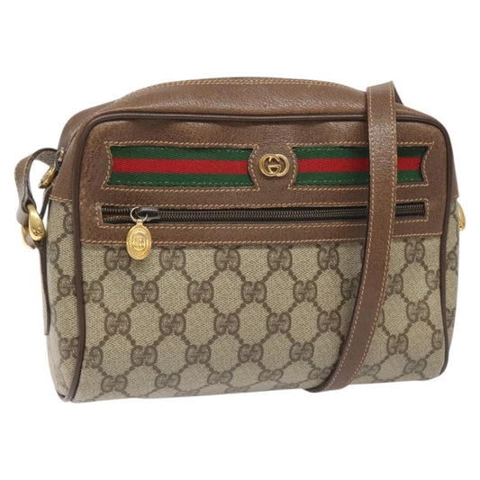 VINTAGE GUCCI CROSSBODY BAG GG SUPREME WEB SHERRY LINE