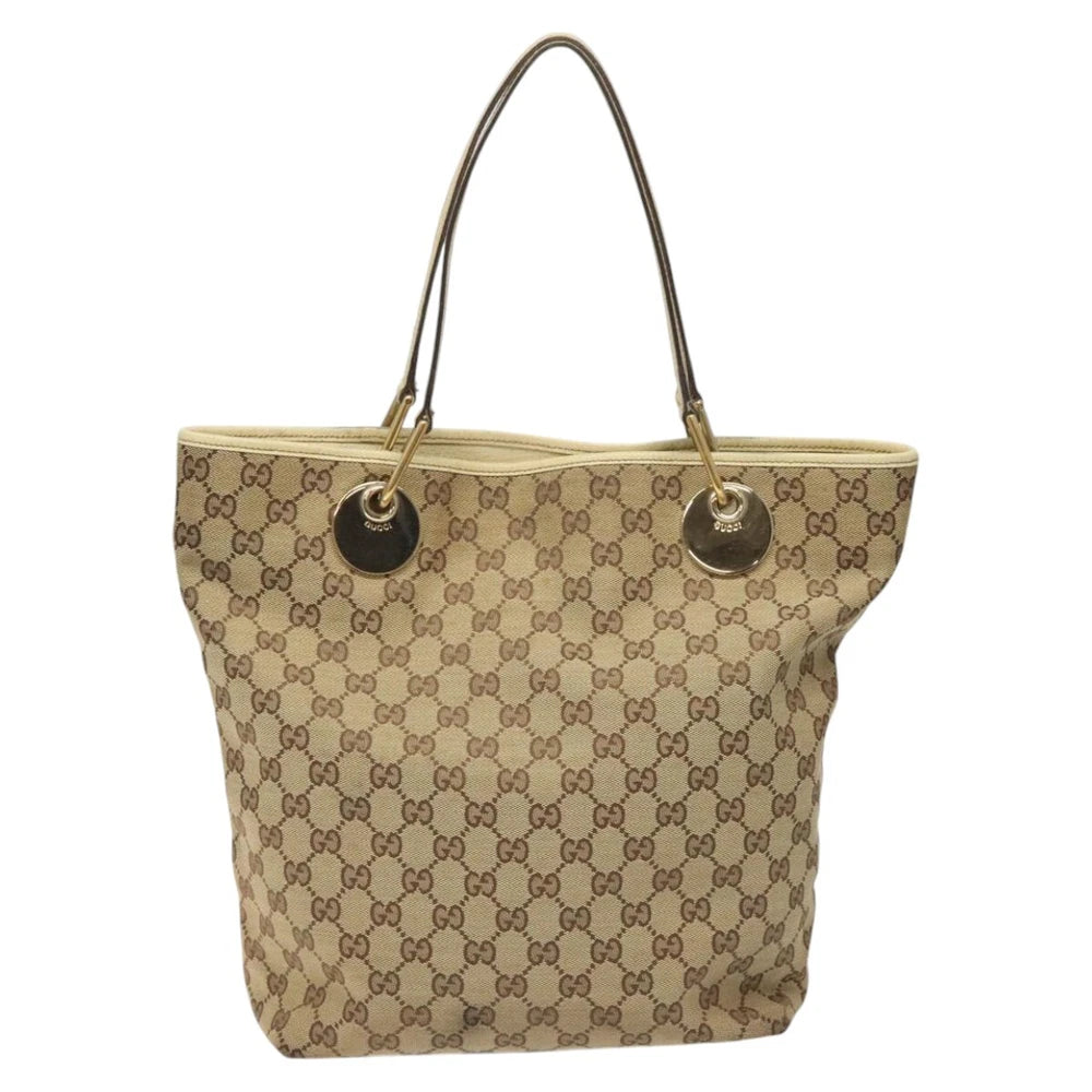 GUCCI TOTE BAG BEIGE GG CANVAS