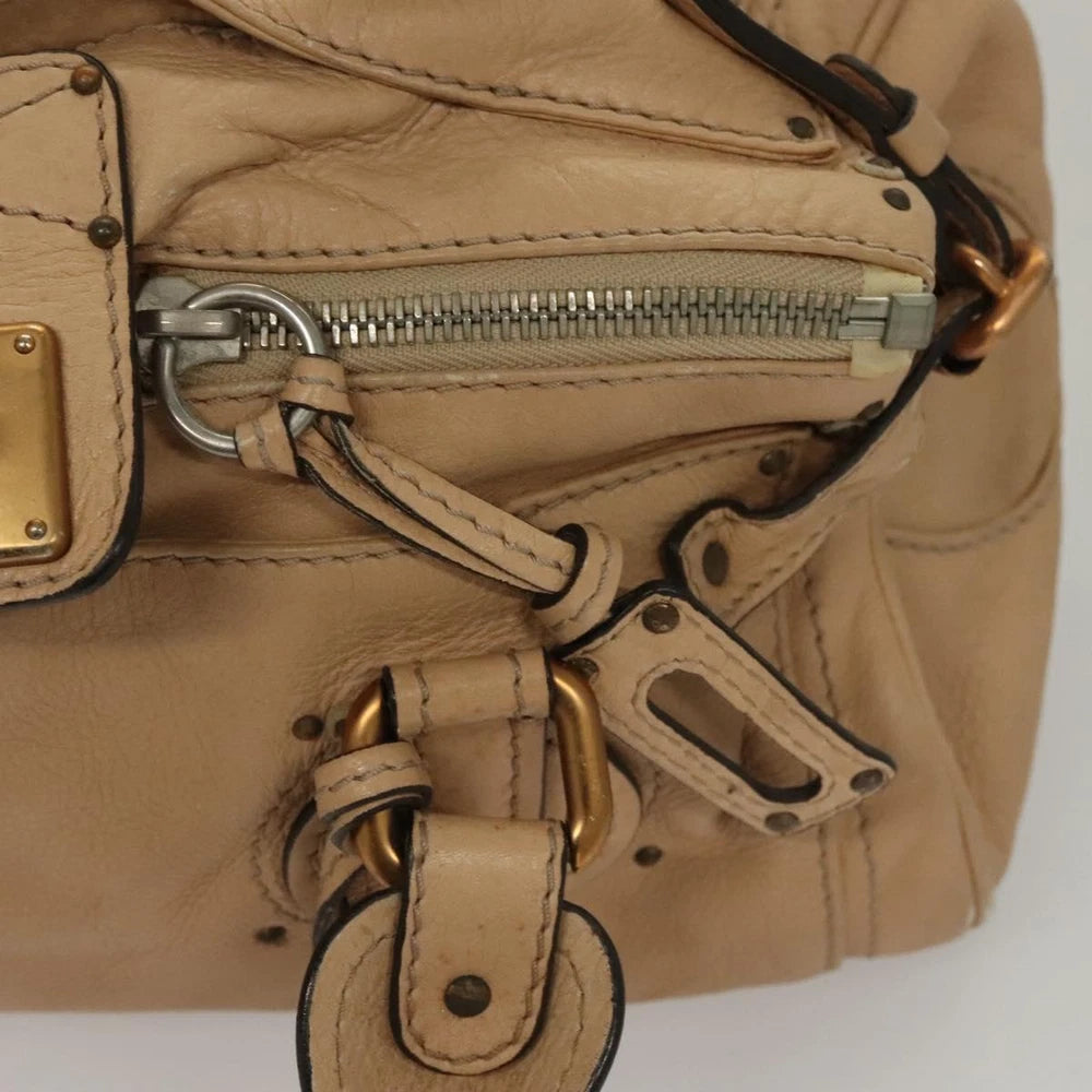 CHLOE PADDINGTON BAG BEIGE LEATHER