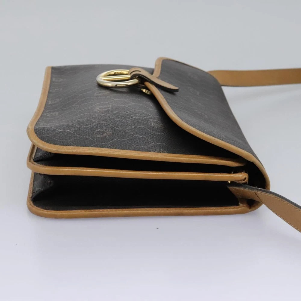 CHRISTIAN DIOR SHOULDER BAG HONEYCOMB CANVAS