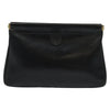 VINTAGE CELINE CLUTCH BLACK LEATHER