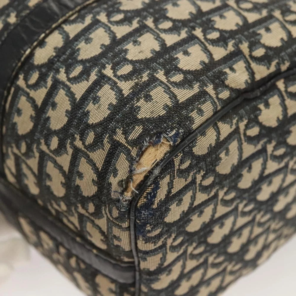 Christian Dior Boston Bag 30 -  Navy Trotter Canvas