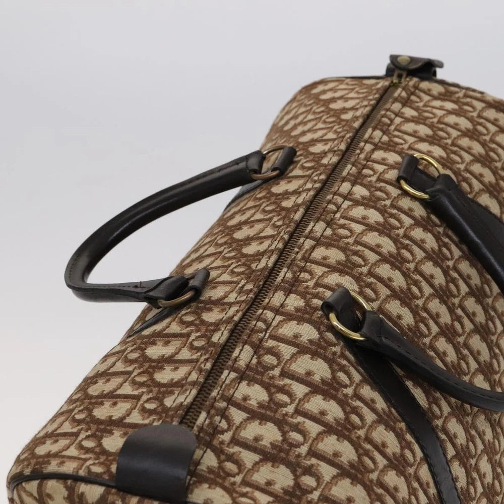 CHRISTIAN DIOR BOSTON BAG 40 TROTTER CANVAS
