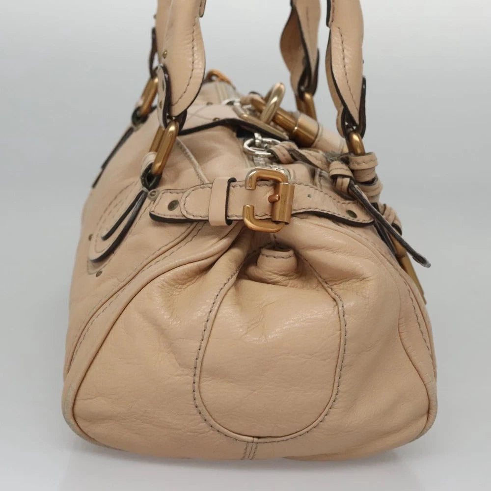 CHLOE PADDINGTON BAG BEIGE LEATHER