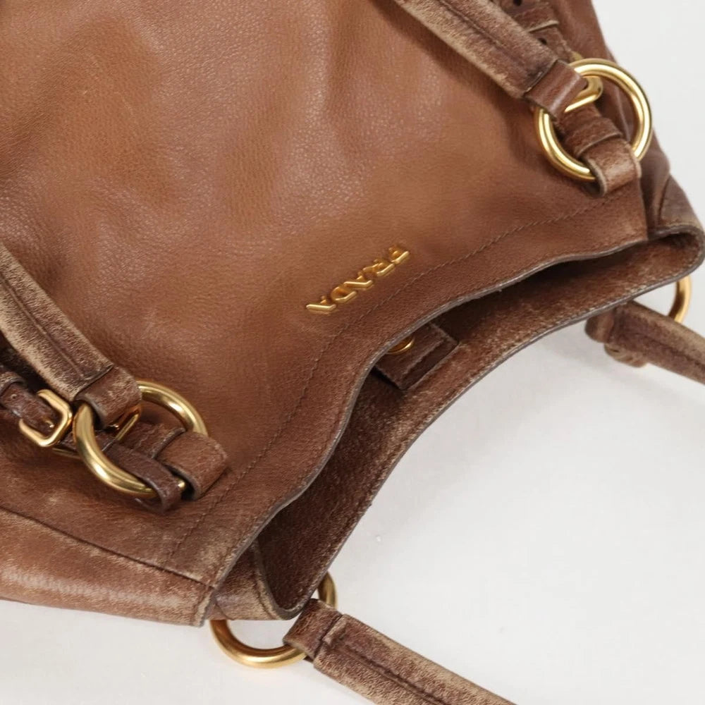Vintage Prada Veske - Brun Skinn
