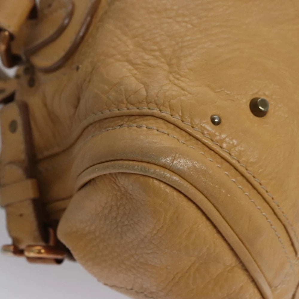 CHLOE PADDINGTON BAG BEIGE LEATHER