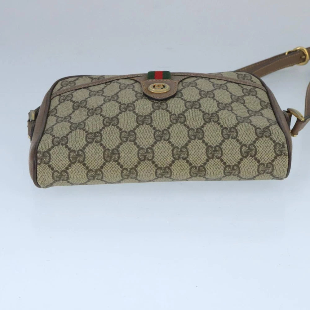 VINTAGE GUCCI CROSSBODY BAG GG SUPREME WEB SHERRY LINE