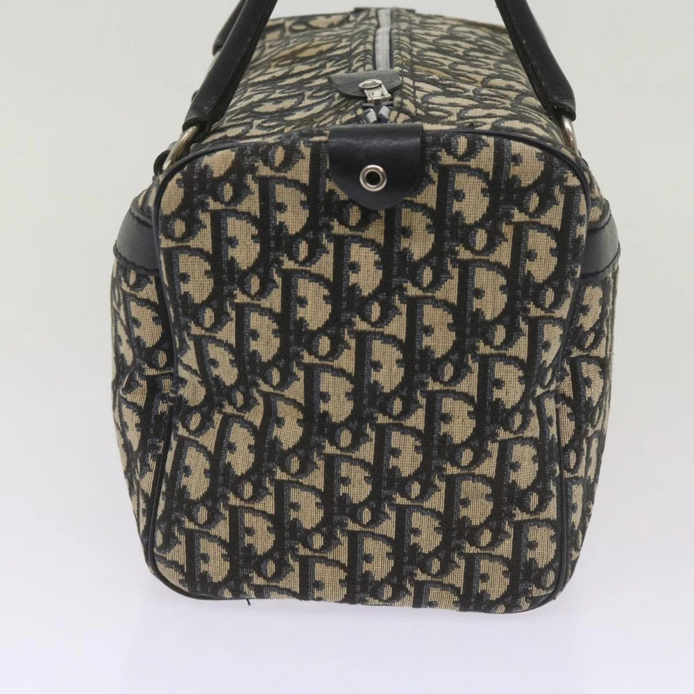 Dior Boston Bag Vintage - Navy Trotter Canvas