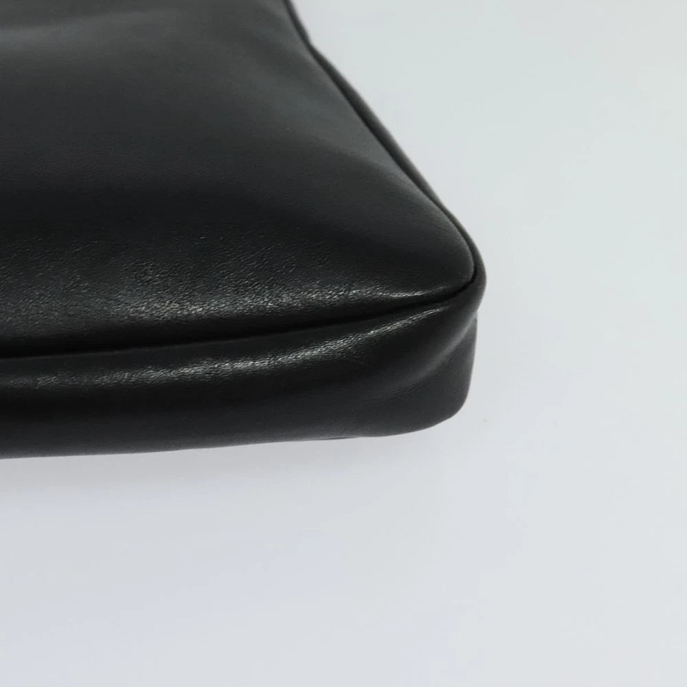 VINTAGE CELINE CLUTCH BLACK LEATHER