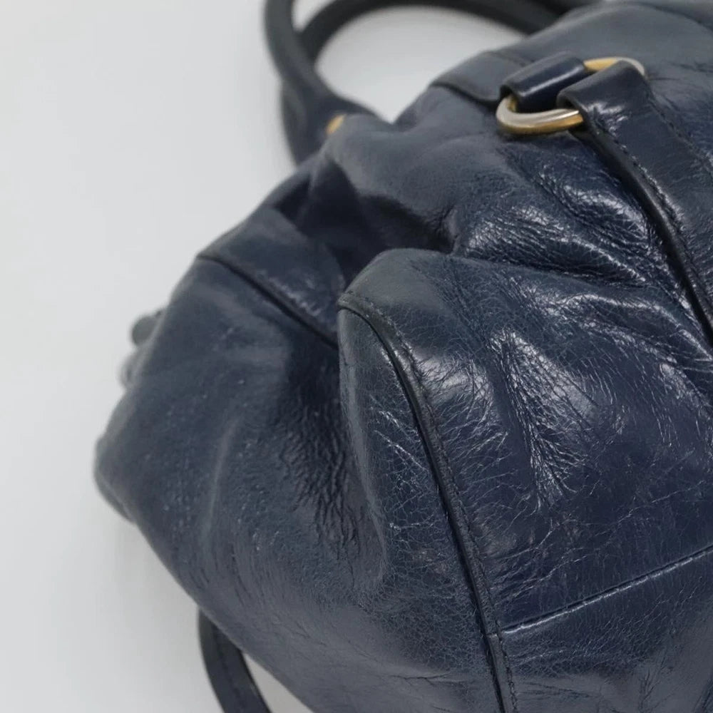 Vintage Miu Miu Bag - Navy Leather