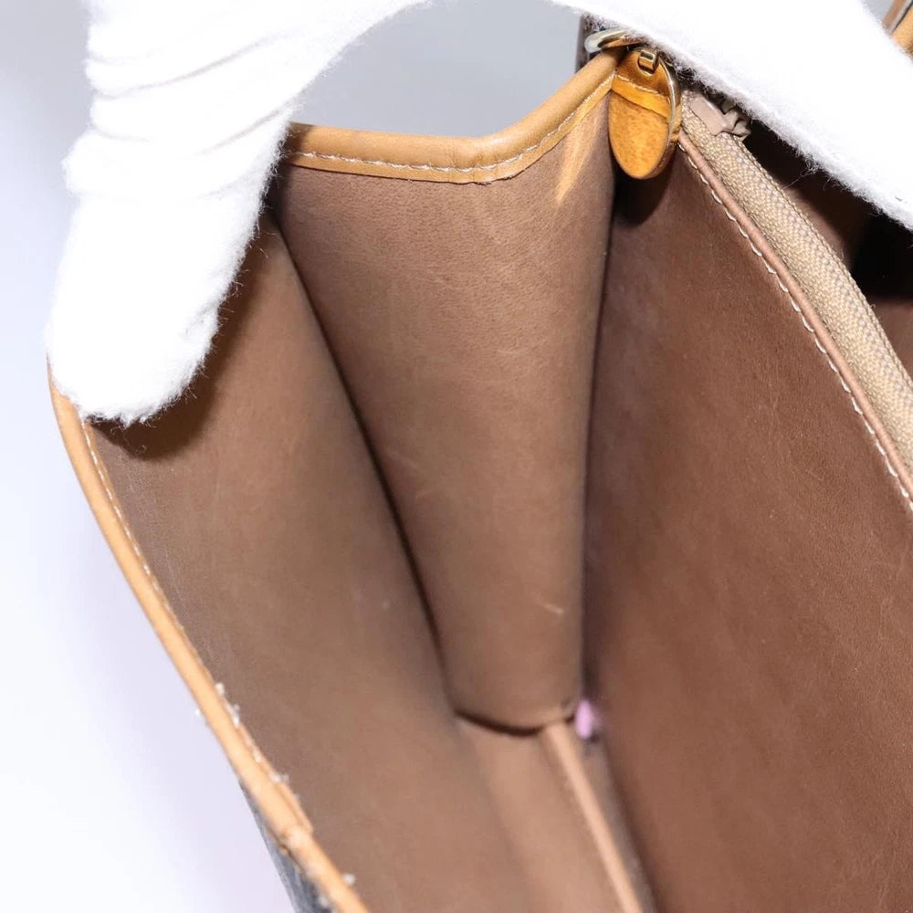 CHRISTIAN DIOR SHOULDER BAG HONEYCOMB CANVAS