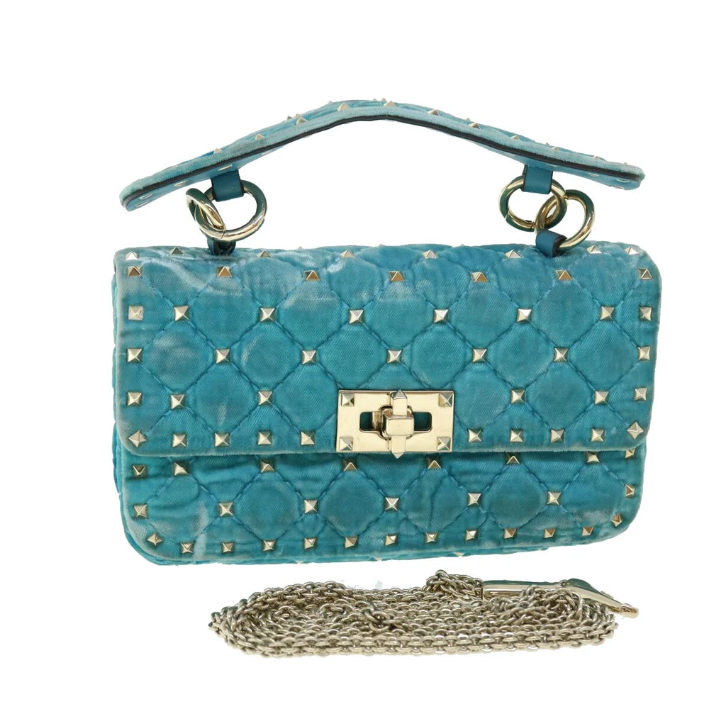 VALENTINO QUILTED BAG VELOR LIGHT BLUE
