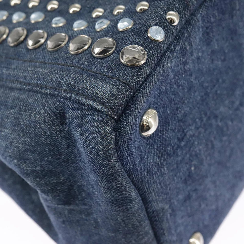 PRADA BIJOUX CANAPA BAG DENIM