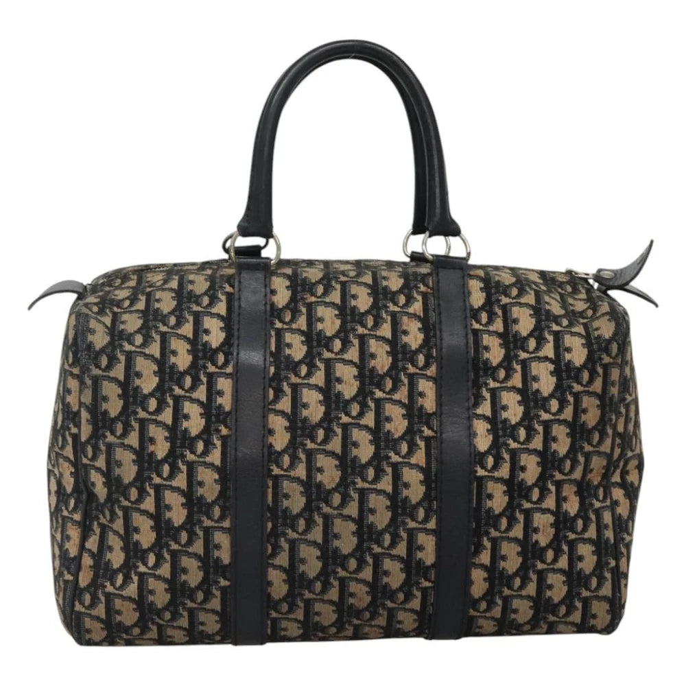 CHRISTIAN DIOR BOSTON BAG 30 TROTTER CANVAS
