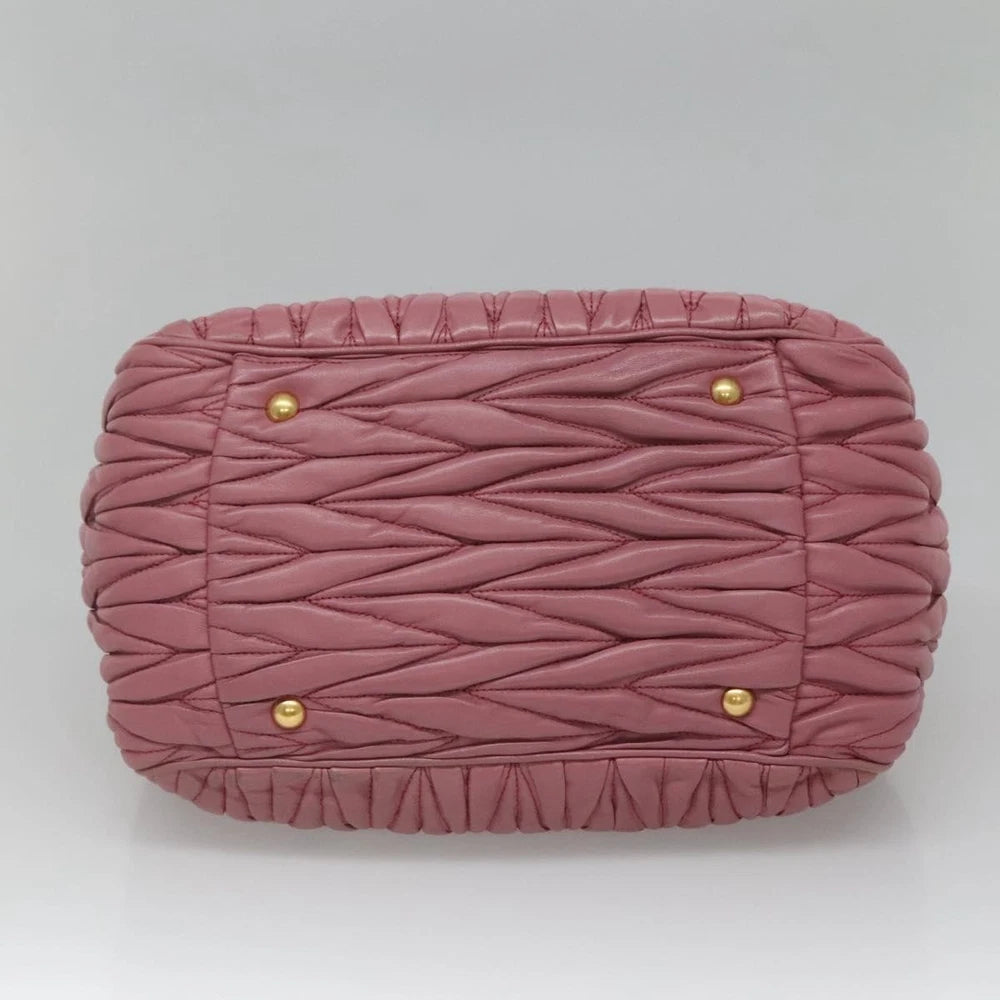Miu Miu Matelasse Bag - Pink Leather