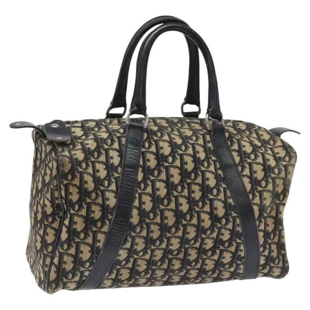 CHRISTIAN DIOR BOSTON BAG 30 TROTTER CANVAS