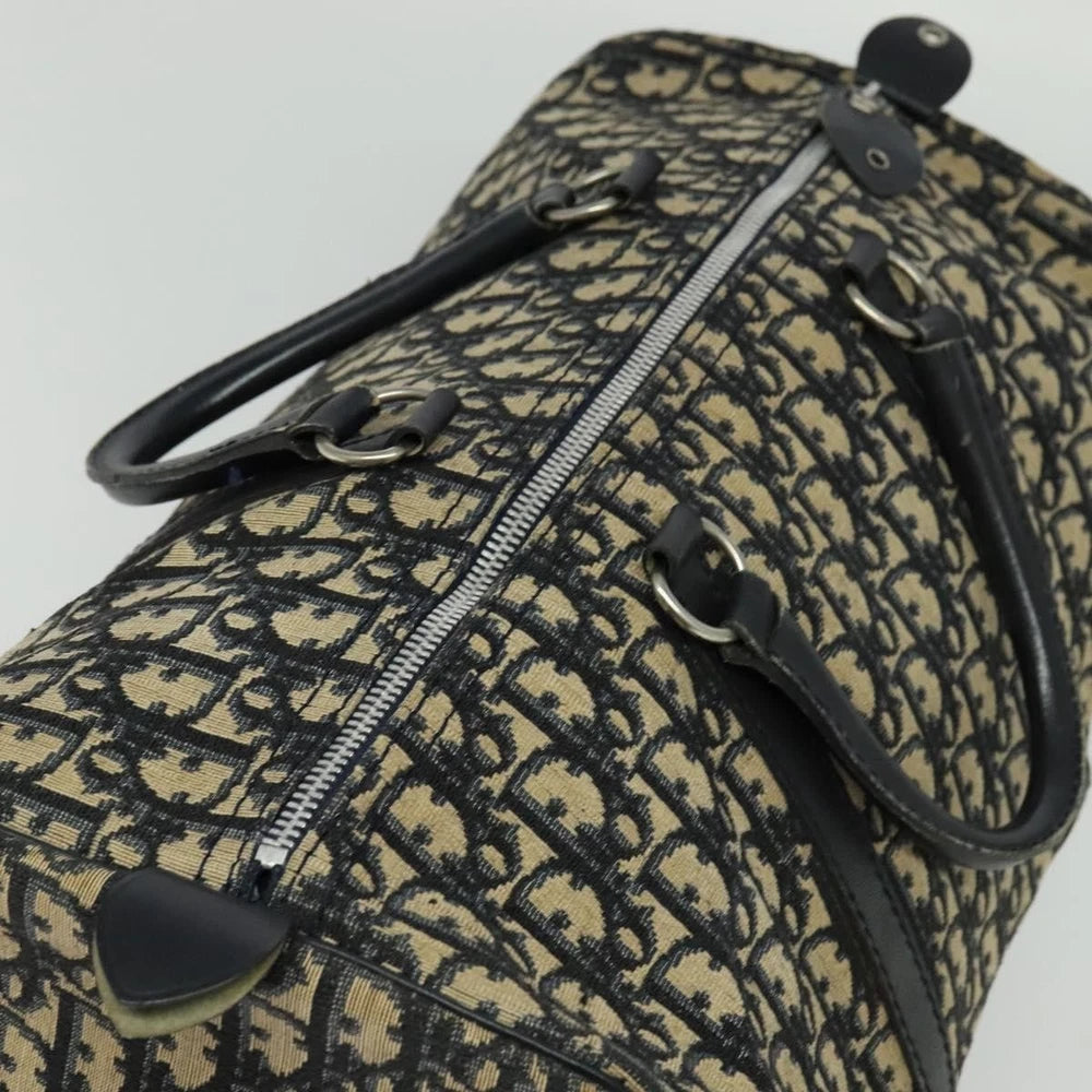 Vintage Dior Boston Bag 40 - Navy Trotter Canvas