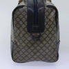 CELINE BOSTON BAG MACADAM CANVAS NAVY